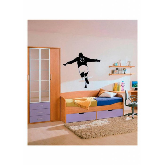 Coart Muursticker Voetballer