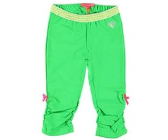 Kidz-Art kleurrijke meisjeskleding outlet legging Apple green