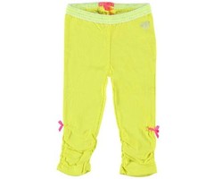 Kidz-Art kleurrijke meisjeskleding outlet korte meisjes legging in vrolijk geel