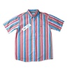 Lacoste overhemd korte mouw mulitcolor stripe