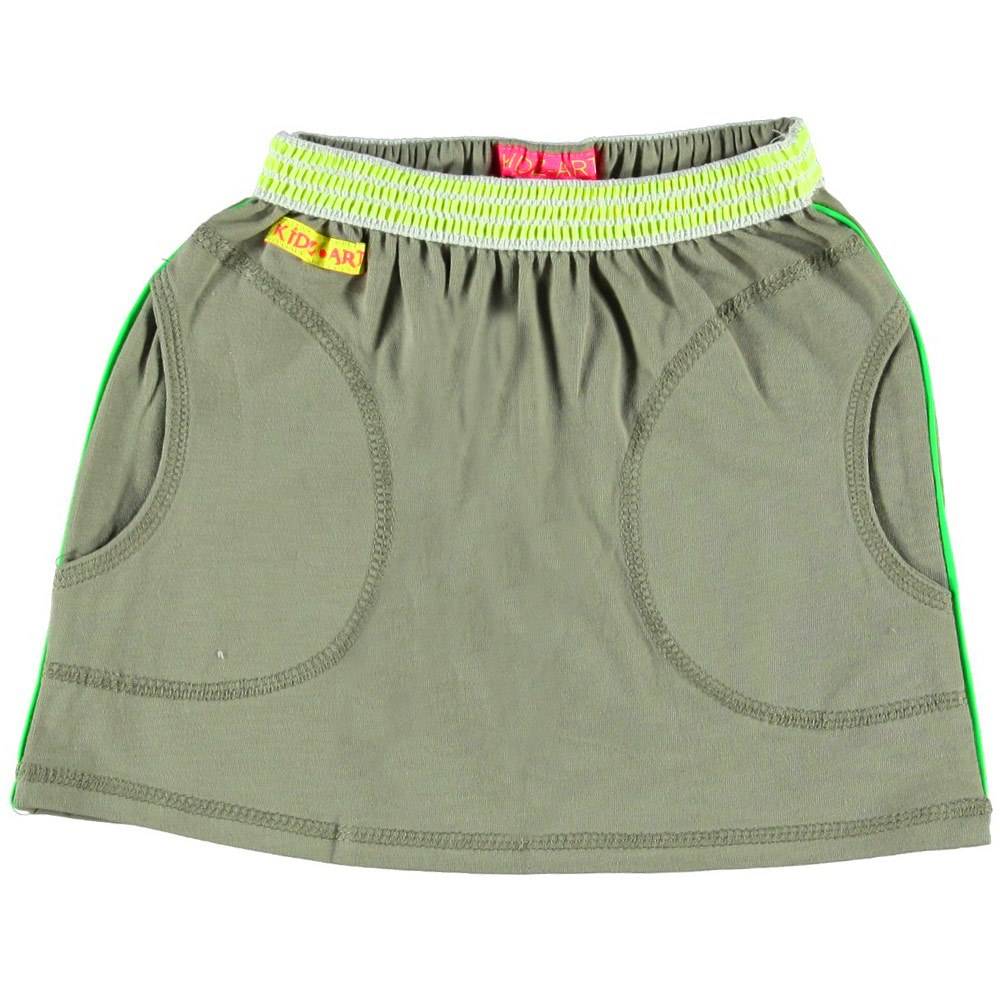 Kidz-Art kleurrijke meisjeskleding outlet rokje warm grey