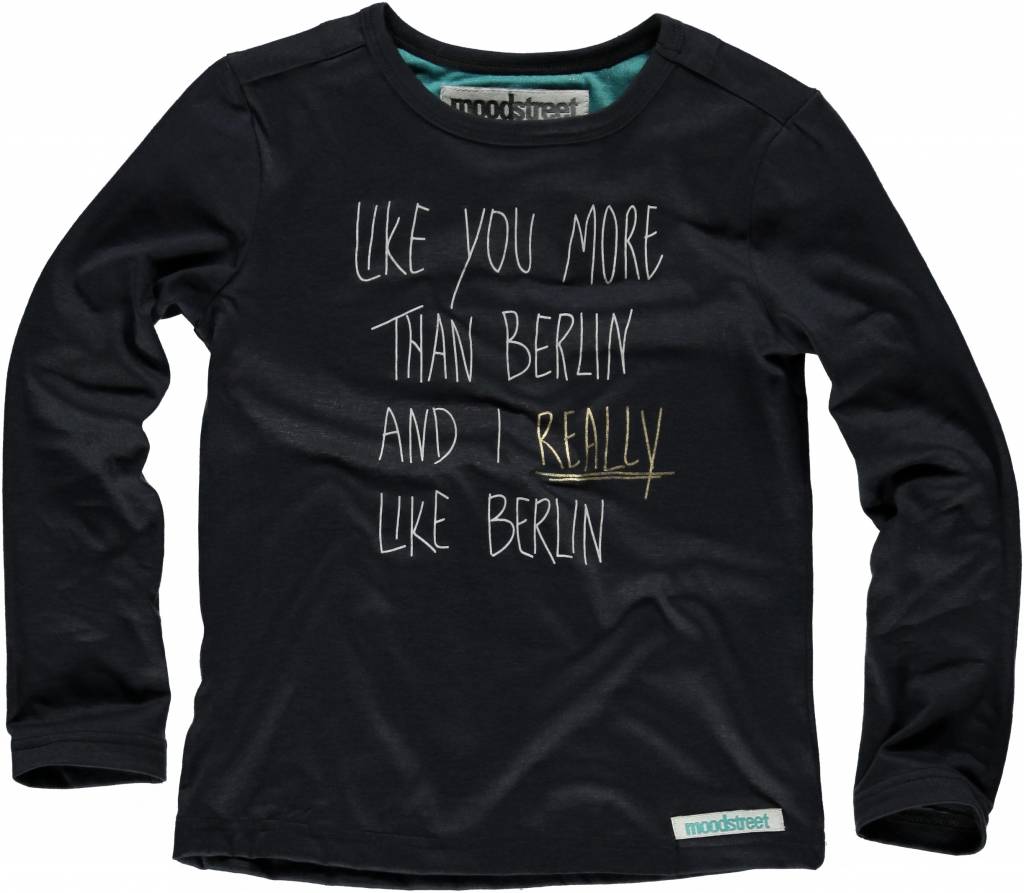 Moodstreet- vrolijke prints en lekker eigenwijs longsleeve Love Berlin