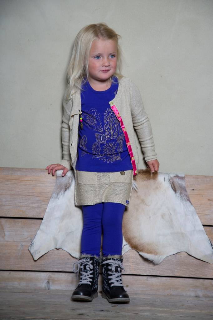Kidz-Art kleurrijke meisjeskleding outlet legging purple blue