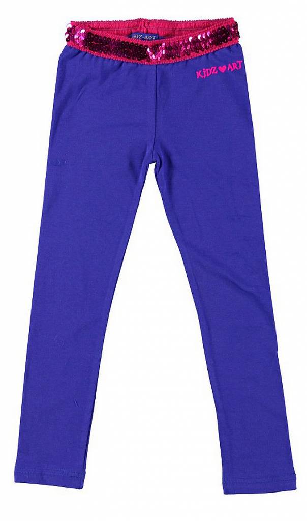 Kidz-Art kleurrijke meisjeskleding outlet legging purple blue