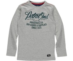 Petrol Industries supersoft longsleeve grey green flockprint