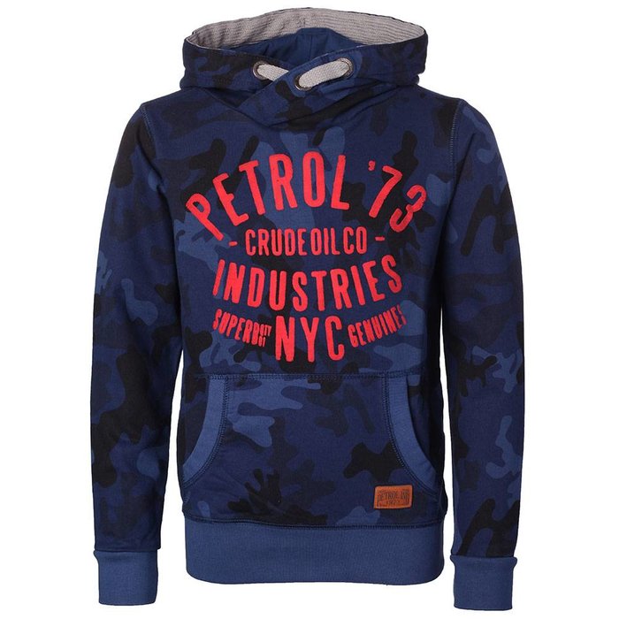 Petrol Industries hooded sweat army blue