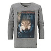 Cars Jeans  grijze longsleeve met WOLF