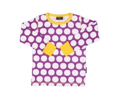 Maxomorra shirt paars met stippen