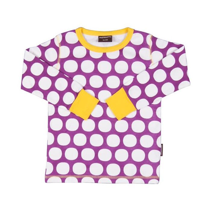 Maxomorra shirt paars met stippen