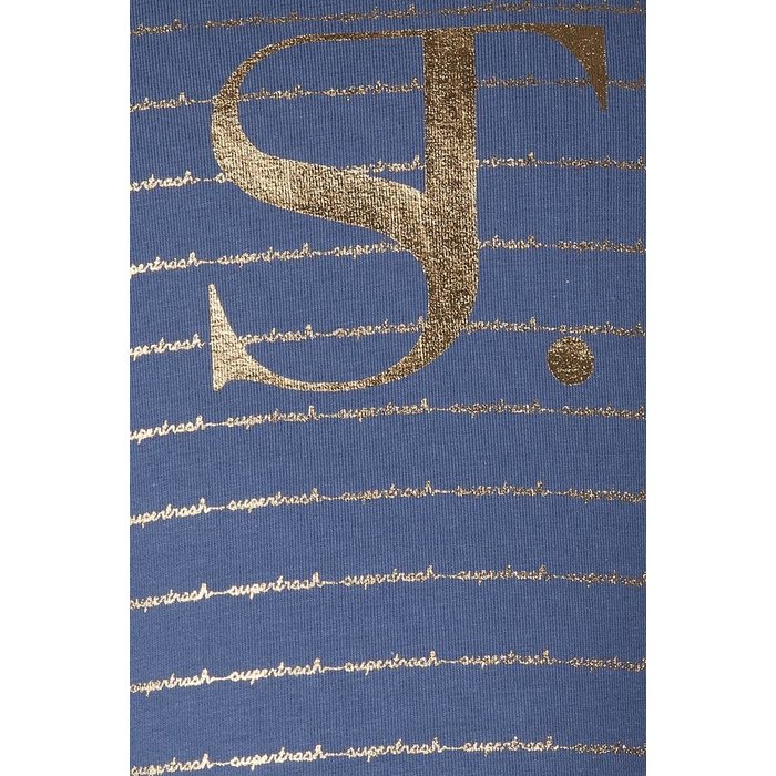 SuperTrash  logo shirt Tally blue