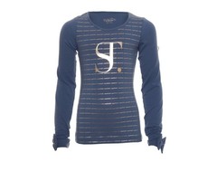 SuperTrash logo shirt Tally blue