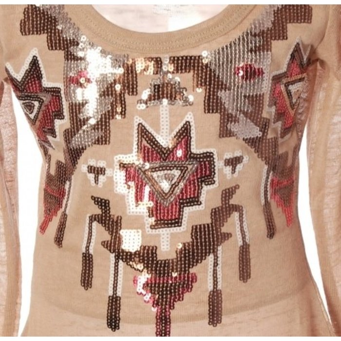 Be A Diva top Anka pailletten