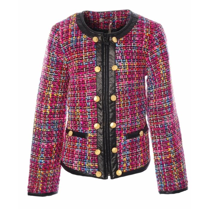 SuperTrash kort jasje Juicy pink tweed