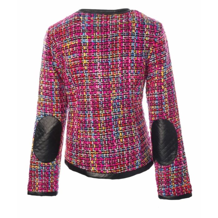 SuperTrash kort jasje Juicy pink tweed