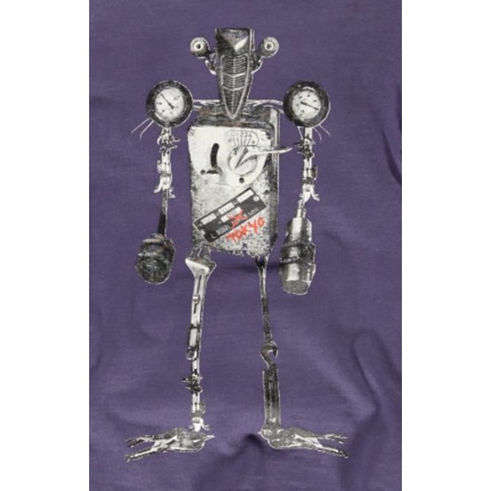Moodstreet- vrolijke prints en lekker eigenwijs shirt vintage robot purple