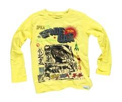 Moodstreet- vrolijke prints en lekker eigenwijs stoere longsleeve Space Tiger yellow