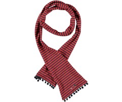 Bampidano sjaaltje red grey stripe