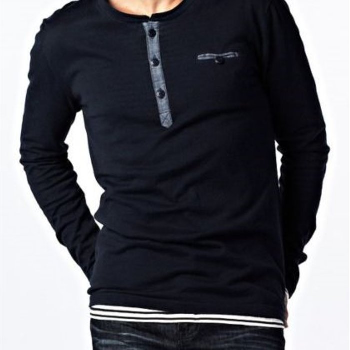 Petrol Industries navy knit trui