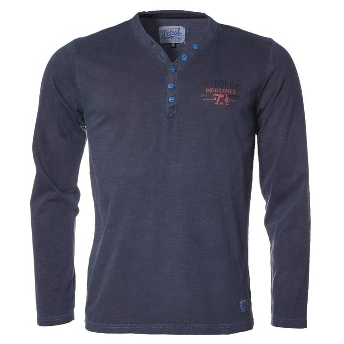 Petrol Industries V-longsleeve vintage blue wash