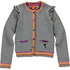 Kidz-Art kleurrijke meisjeskleding outlet stretch vestje grey melee