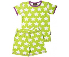 Maxomorra stoere pyjama set Sterren Limegroen