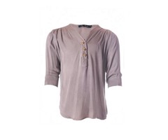Be A Diva blouse Audrey taupe