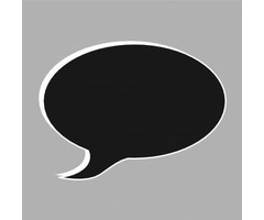 Stijkapplicatie Tekstballon beschrijfbaar XL