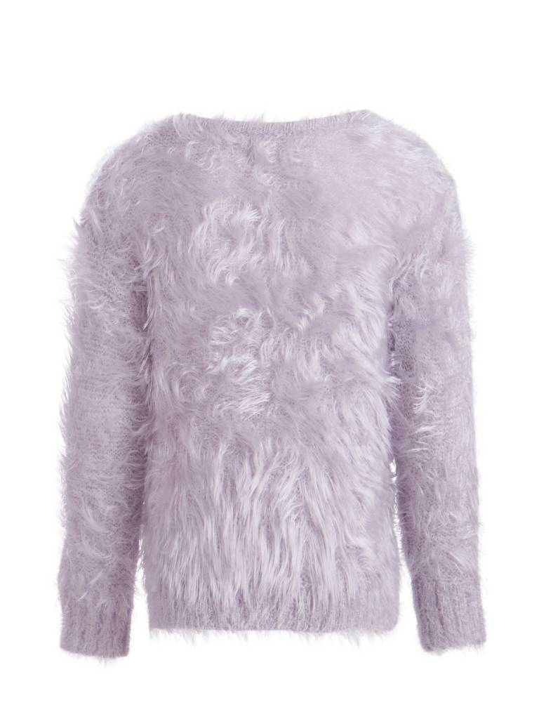 Little Pieces/ Pieces Kids superzachte fluffy trui soft lila