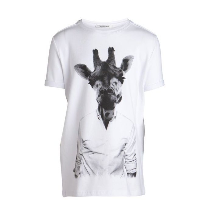Little Pieces/ Pieces Kids superstretch shirt met Giraf print