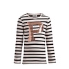 Little Pieces/ Pieces Kids superstretch gestreepte longsleeve met pailletten P