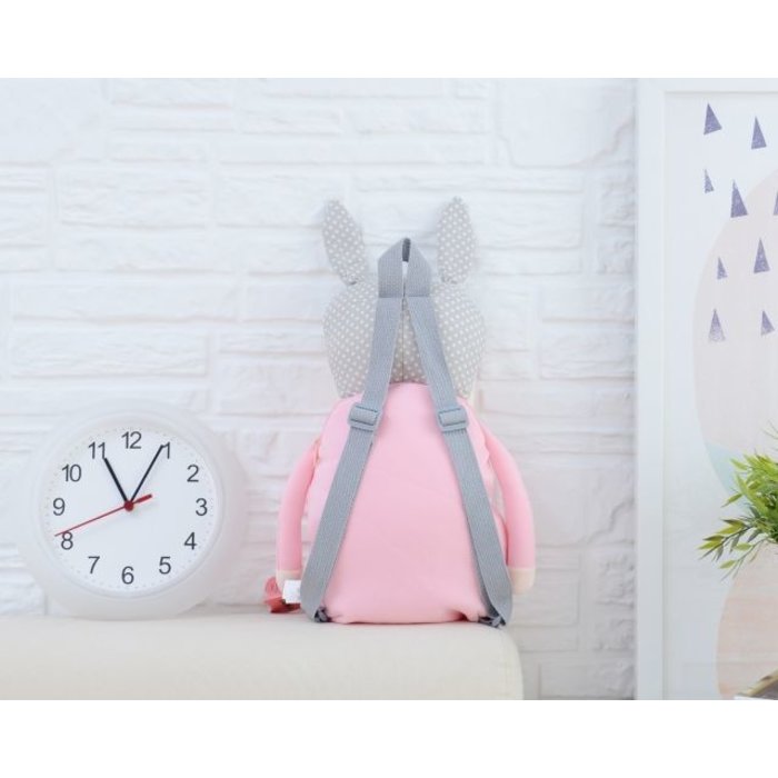 MeToo Angela Doll Rugzak konijn pink