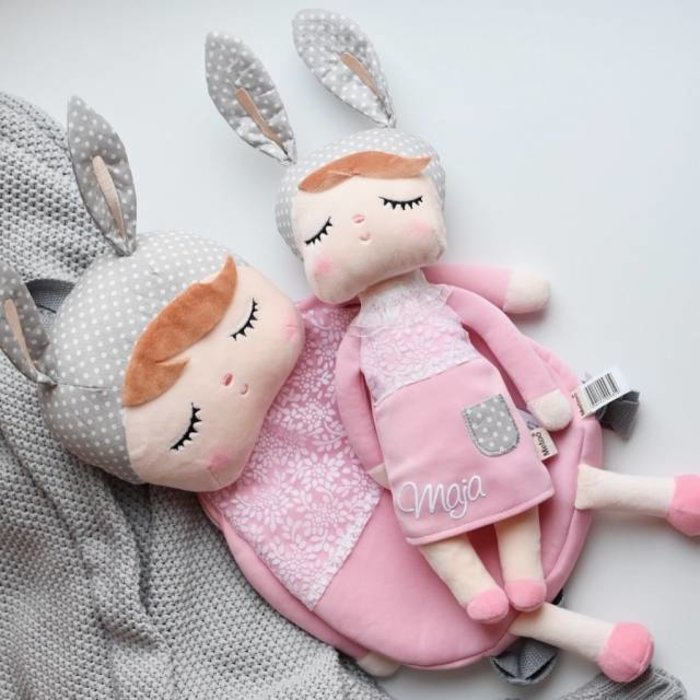 MeToo Angela Doll Rugzak konijn pink