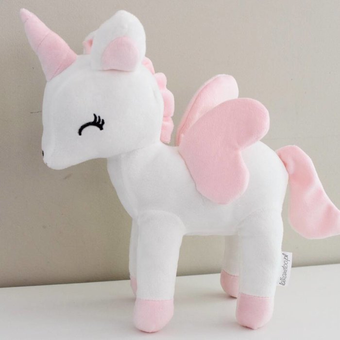 MeToo Metoo Unicorn Eenhoorn knuffel Large wit-32 cm