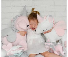 MeToo Metoo Unicorn Eenhoorn knuffel XL roze 60cm