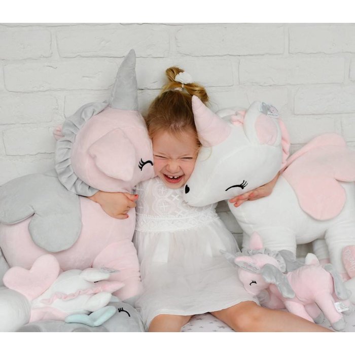 MeToo Metoo Unicorn Eenhoorn knuffel XL roze 60 cm