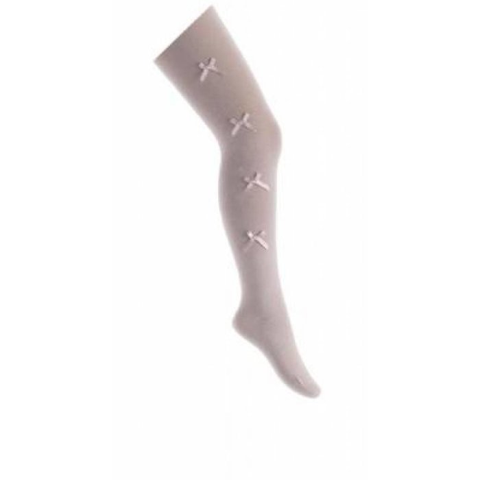 Bonnie Doon baby- en kinder beenmode  naadloze maillot satijnen strikjes