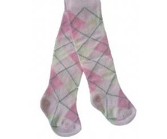 Bonnie Doon baby- en kinder beenmode  maillot roze ruitje