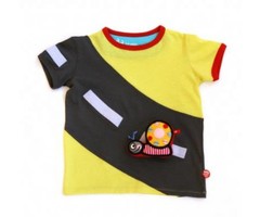BeeeTU (speel-) shirt Yellow Highway - incl. speelgoed