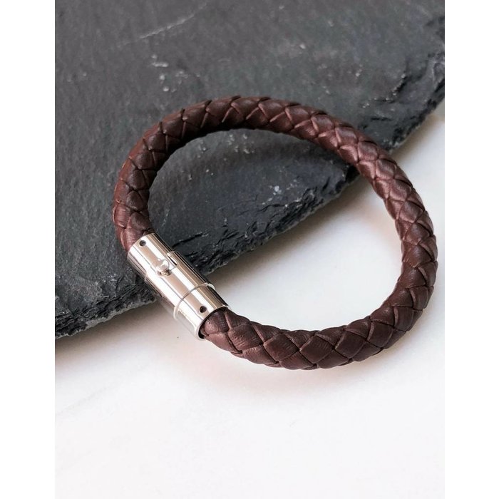 Atelier Albertine Vader-Zoon leren armband met gravure