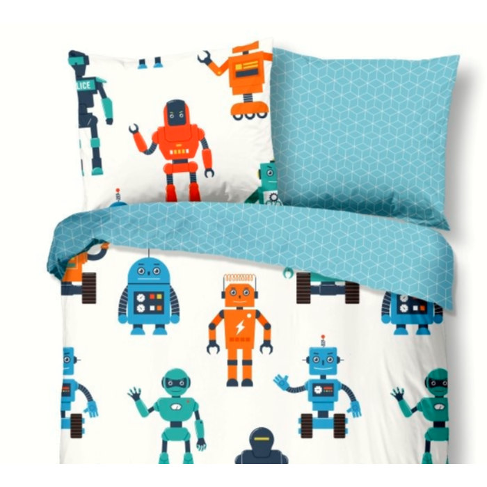 Good Morning  Kinder dekbedovertrek Robots