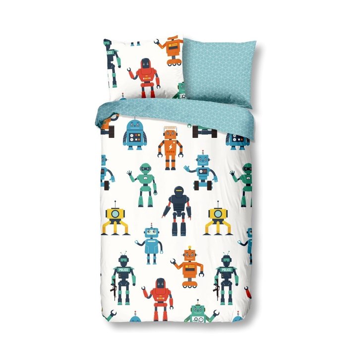 Good Morning  Kinder dekbedovertrek Robots