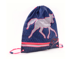 Gymtas/zwemtas Paard Zilver