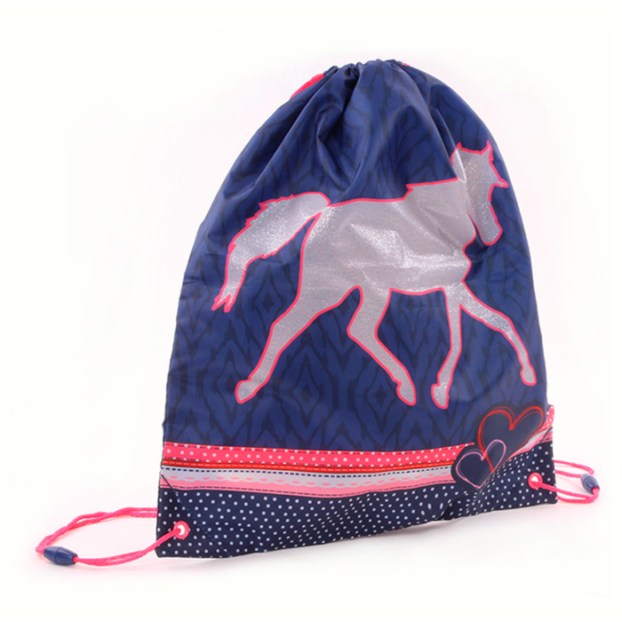 Gymtas/zwemtas Paard Zilver