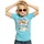 babyshirt Surf dude aqua