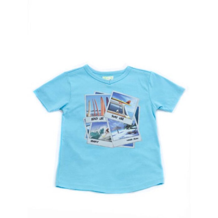 Funky XS babyshirt Surf dude aqua