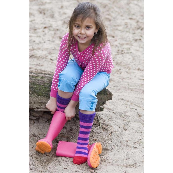 Bonnie Doon baby- en kinder beenmode  dikke kousen Gumboot purple rain