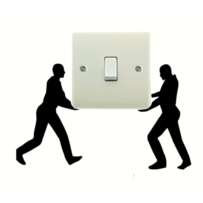 ToyToy Muursticker voor stopcontact Verhuizers