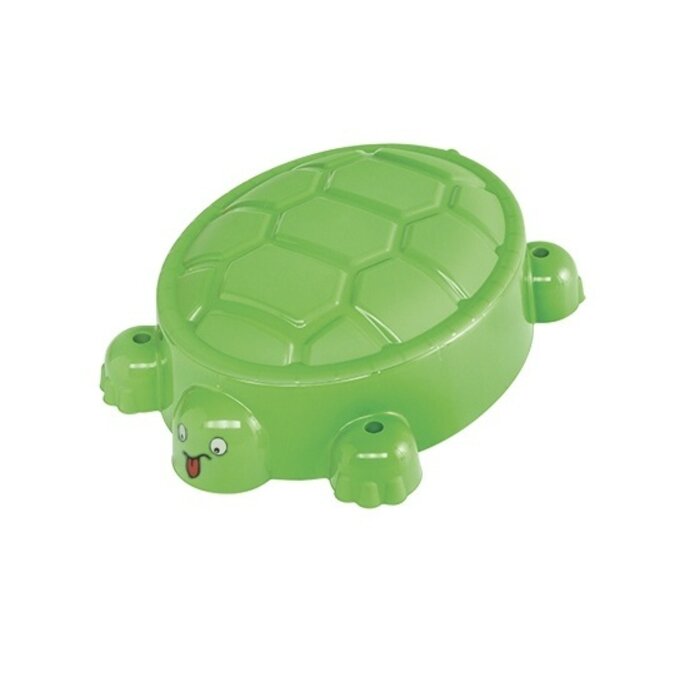 Paradiso Toys schildpad zandbak met deksel lichtgroen