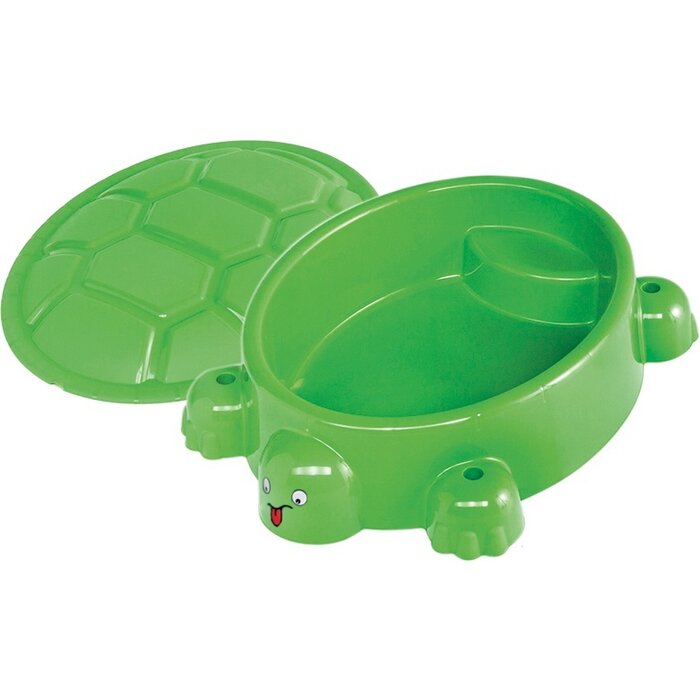 Paradiso Toys schildpad zandbak met deksel lichtgroen