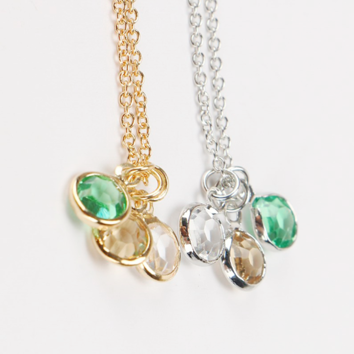 Love You Mom ketting op wenskaart zilver